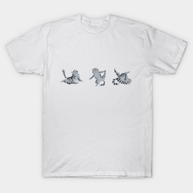 Yoga Cats T-Shirt by CatMarceline